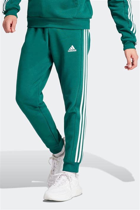 kind joggingbroekdonkergroen adidas